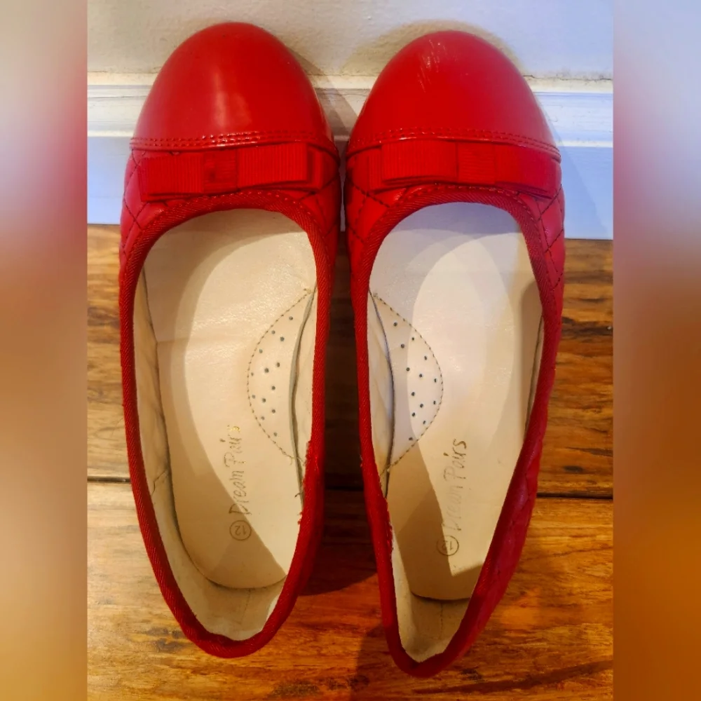 Dream Pairs Elegant Red Little Girls Flats, little girls 12